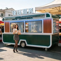 Remorque de bar mobile en acier inoxydable, charmante et unique, avec capacité personnalisable pour la restauration rapide, les glaces, les bonbons, résistante à la rouille