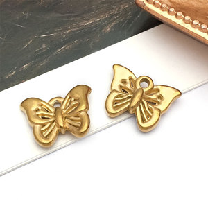 Pendentifs et breloques de luxe en acier inoxydable 316L plaqué or 14k 18k, anti-ternissement, pour la fabrication de bijoux (colliers, bracelets, breloques insectes) - Product Image 6