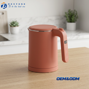 Small Capacity Electric Tea <b>Kettle</b> 0.6L with LED Temperature Display Double Wall Design and Keep Warm Function - Product Image 1