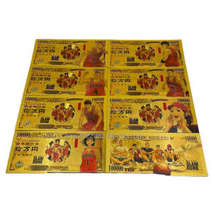 Tous les billets de banque en feuille plaqué or 24 carats Dragon Ball Zelda Pokemen <span class=keywords><strong>One</strong></span> <span class=keywords><strong>Piece</strong></span> Demon Slayer Japan Anime - Product Image 5