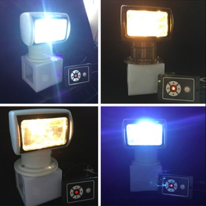 IP65 impermeable 100W DC 12V 24V marino inalámbrico halógeno lámpara de xenón yate Control remoto navegación reflector - Product Image 4
