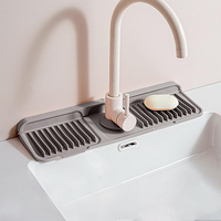 Tapis anti-éclaboussures en silicone pour robinet d'évier de cuisine, design moderne et durable