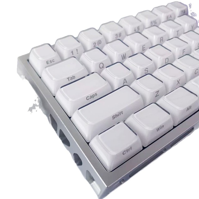 Crystal Side Print Keycaps Purple Heart Design Pc Material 136 Key Custom Mechanical Keyboard Keycaps For Universal English