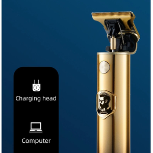 Tondeuse Électrique Rechargeable <span class=keywords><strong>Rétro</strong></span> Affichage Numérique Incontournable pour la Sculpture <span class=keywords><strong>Rétro</strong></span> Pompadour Coiffures Nouveau Électrique Électrique - Product Image 4