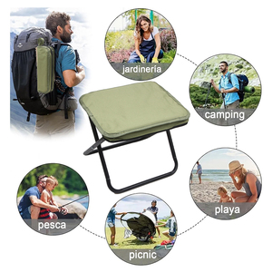 High-Strength Carbon Steel Foldable Camping <b>Stools</b> 600D Oxford Collapsible Portable <b>Stool</b> - Product Image 5