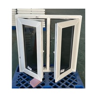 Ventana Abatible de PVC Rentable - Tamaño/Color Personalizado, Anticorrosión para Hogar/Oficina