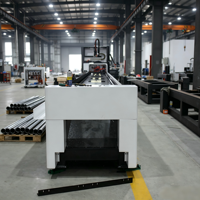 Découpeuse laser à fibre CNC pour tubes métalliques de 8 mm à 350 mm, machine de découpe laser pour tubes carrés et circulaires en acier, fer et aluminium