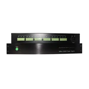 18CH rack mount 12V DC 30A power supply for camera system 1.5U rack mouint power supply