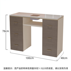 Ensemble de bureau et chaise de manucure de luxe — Table en marbre avec dépoussiéreur intégré - Product Image 5