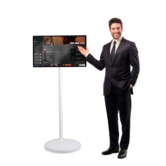 24 Inch Smart Android TV with Movable Stand for Outdoor Party KTV Wifi 128GB Android 13 Smart Table