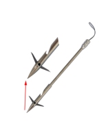 Lance-pierre portatif en acier inoxydable pour tir de fléchettes de pêche, avec déclencheur de catapulte à bille, accessoires de lance-pierre DIY