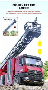 Camion RC <span class=keywords><strong>HUINA</strong></span> <span class=keywords><strong>1561</strong></span> 2022, le plus récent, 22 canaux, camion à échelle RC, pulvérisation d'eau, camion de pompiers, machine sur télécommande, jouets de voiture, cadeau, voiture à chenilles - Product Image 6