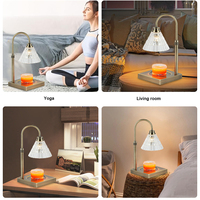 Lámpara Eléctrica Calentadora de Velas Aromáticas con Luz Regulable Personalizable para Dormitorio y Mesita de Noche - ¡Oferta Especial!