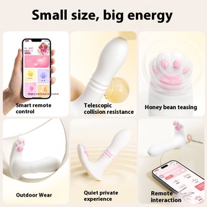 Mystery Girl Cute Meow Wearing Telescopic Jumping para huevo Vibración Juguetes sexuales femeninos Masturbación Juguetes para adultos - Product Image 5