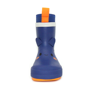 Bottes <span class=keywords><strong>de</strong></span> <span class=keywords><strong>pluie</strong></span> légères et souples en caoutchouc naturel pour enfants, doublure respirante, motif visage souriant, imperméables, type Wellington - Product Image 5