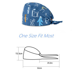 Belle fraise motif casquette chirurgicale coton pharmacie <span class=keywords><strong>clinique</strong></span> dentaire médecin infirmière gommage casquettes chapeau de travail - Product Image 3