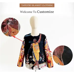 Low MOQ Quick Customization Tapestry Clothing Manufacturer Custom Anime Shirts Tapestry Hoodie