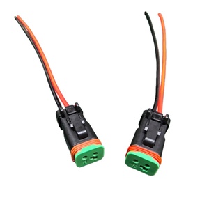 ขั้วต่อแบบตัวเมียสีดำ <span class=keywords><strong>2</strong></span> ขา ขนาด 16 AWG ยาว 15 ซม. สำหรับเซ็นเซอร์น้ำมันรถยนต์ หัวฉีดน้ำมันเชื้อเพลิง ไฟส่องสว่าง สายไฟแบบพิกเทล ผลิตโดยโรงงาน - Product Image 1