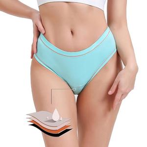 ขายส่งกางเกงในสตรี-6 สีลูกกวาดสดใส กางเกงในผ้าฝ้าย 4 ชั้น ป้องกันการรั่วซึม เหมาะสำหรับชุดชั้นในเด็ก (XXS-2XL) OEKO-tex - Product Image 4