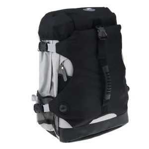 Toptan özel Logo çift omuz sırt çantası paten botları için kayak rulo buz pateni çantası paten sırt çantası