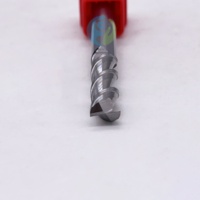 Fraiseuse CNC personnalisable OEM 55 degrés 6D*6*75L à 2 cannelures en acier au tungstène revêtu noir 55HRC pour fraisage de l'aluminium