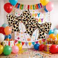 Ballons en aluminium grand format à imprimé léopard pour décoration de mariage, demande en mariage, fiançailles, Saint-Valentin, vacances à la plage