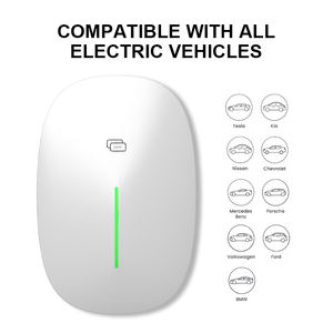 Smart Wall Mounted EV Charger Gun Com Indicador LED Para Veículos Elétricos type2 Carregamento Rápido E Design Impermeável - Product Image 6