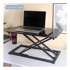 Tùy chỉnh Ergonomic máy tính xách tay khí nén đứng văn phòng bàn khung-có thể điều chỉnh chuyển đổi màu đen cho máy trạm sử dụng - Product Image 3