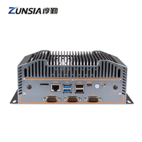 Zunsia Embedded Computer Case N100 4*2,5G LAN 6Com DDR5 X86 Industrial Fanless Mini PC con 12th Gen N95 N200 N305 CPU