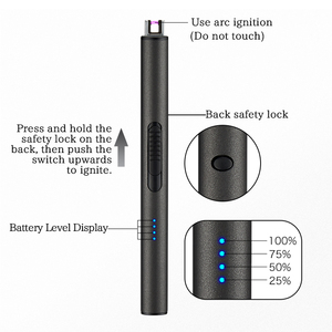 Thép không gỉ Windproof điện USB ánh sáng Wick phụ kiện công cụ Thuốc lá nhẹ hơn cho cắm trại - Product Image 4