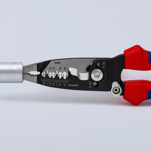 KNIPEX 13 72 8 WireStripper American-style multifunction <b>pliers</b> with multi-component handles - Product Image 5