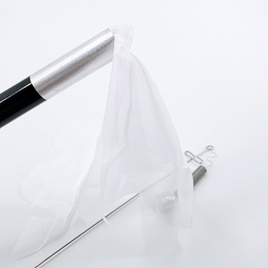 Silk Scarf Disappearing Wand, Metal Magic Wand, King Magic Close-up <b>Stage</b> Magic <b>Props</b> for Festival Party Performances - Product Image 3