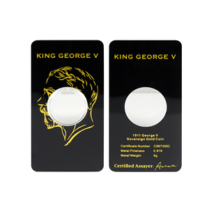 Blister Protettivo Antimanomissione per Monete d'Oro di Forma Rotonda, Confezione Vuota in Plastica per Moneta da Collezione Sovereign 8g - Product Image 2