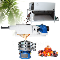 Automatische FFB-palmvruchtenverwerkingsapparatuur 1-5TPH, inclusief ontbundel-, pers-, vibratie- en filtratie-eenheid voor de productie van ruwe palmolie.