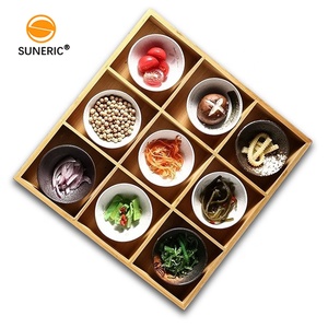 Snacks Teller Home Restaurants Sushi Hot <span class=keywords><strong>Pot</strong></span> Gerichte Bambus geteilt Serviert ablett für die Küche Essen Snacks - Product Image 5