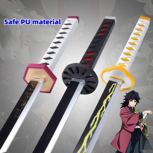 Demon Slayer Katana Safe PU วัสดุของเล่น,ดาบอ่อนคอสเพลย์การ์ตูนอะนิเมะญี่ปุ่น Kamado <span class=keywords><strong>Tanjirou</strong></span> - Product Image 5