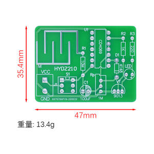 Kit de Lámpara con Retardo Táctil - Módulo de Interruptor de Inducción Capacitivo con LED y <span class=keywords><strong>Transistor</strong></span>, Placa de Práctica de Soldadura para Principiantes - Product Image 5