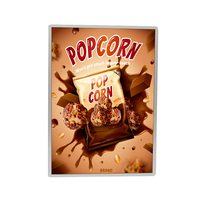 Bingkai Lampu LED Snap Frame untuk Iklan, Home Theater, Bingkai Poster Film LED Slim Bercahaya, Lightbox