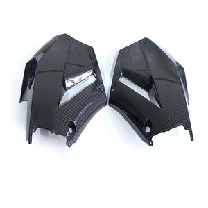 Fibra de carbono motocicleta peças carbono brilhante carenagens laterais para Honda CBR600RR 2013 - Product Image 1