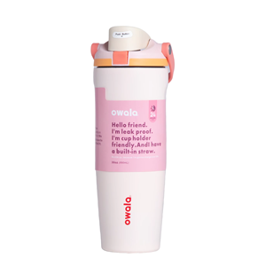 Owala Macaron Candy Color Luxury Fast Flow Custom Logo Vacuum Insulated 30oz Stainless Steel Portable Dual Drinking Straw <b>Gift</b> - Product Image 4