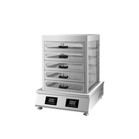 Machine à vapeur en acier inoxydable à double commande 6000W, cuiseur vapeur automatique pour boulangerie et restauration