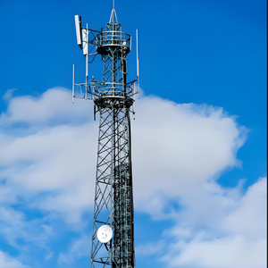 Tour industrielle en acier galvanisé à chaud à quatre tubes pour échangeur de chaleur, avec structure angulaire à 4 pieds pour télécommunications, hauteur 5000m - Product Image 5