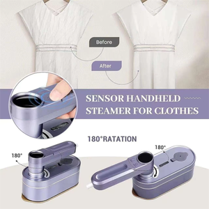 Fer à vapeur vertical portable mini puissant, défroisseur électrique manuel de voyage pour vêtements - Product Image 6