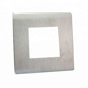 Placa <span class=keywords><strong>Base</strong></span> de acero galvanizado cuadrado, placa de Metal con impresión de logotipo personalizado, cortada con láser a medida - Product Image 3