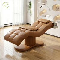 Lit de massage électrique rose à 3 moteurs pour cils, soins esthétiques du visage, spa et beauté