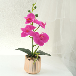 Petites fleurs artificielles décoratives avec VP-FM053 d'ornement <span class=keywords><strong>en</strong></span> <span class=keywords><strong>pot</strong></span> simulé par <span class=keywords><strong>pot</strong></span> <span class=keywords><strong>en</strong></span> céramique - Product Image 5