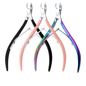 Service OEM, pinces à cuticules professionnelles en acier inoxydable durables pour salon et usage domestique, lame incurvée à large ouverture, pinces à ongles - Product Image 3