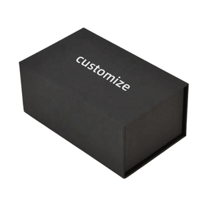 Caja Rígida Reutilizable en Forma <span class=keywords><strong>de</strong></span> <span class=keywords><strong>Libro</strong></span>, Color Negro Mate Premium, Materiales Reciclados, para Cuidado <span class=keywords><strong>de</strong></span> la Piel, Crema Facial, Rubor, Esmalte <span class=keywords><strong>de</strong></span> Uñas, Aceite, Crema para Ojos - Product Image 1