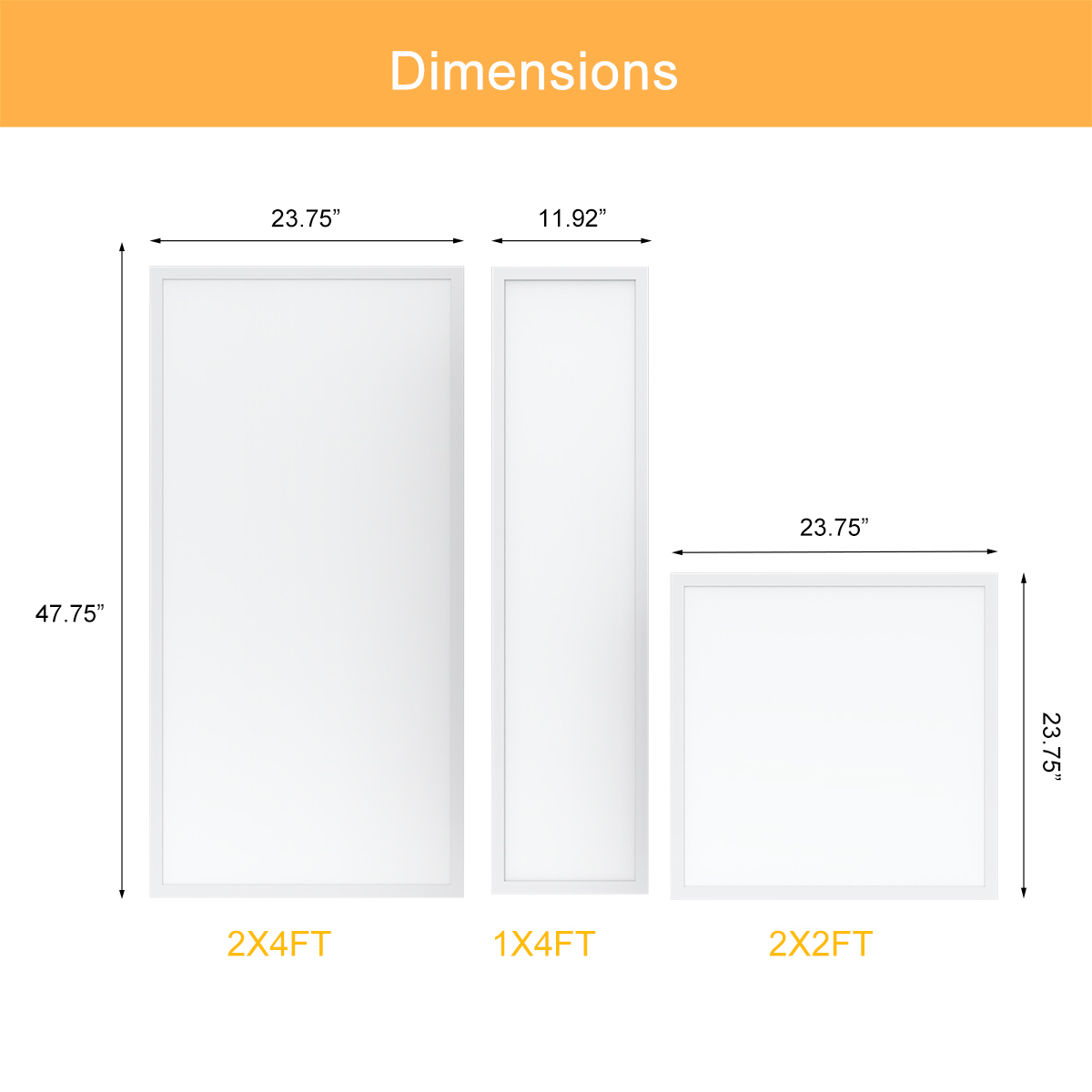 Square 2x4 LED Flat Panel Light High Brightness CRI>80 Drop Ceiling 0-10v Dimmable · image 5