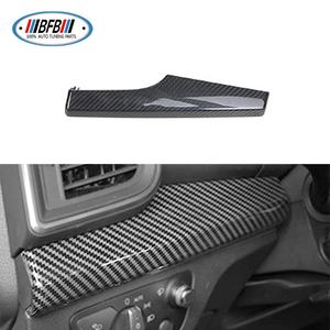 Cubierta de repuesto para salpicadero, embellecedores interiores de fibra de carbono Real para coche, 7 Uds. Para <span class=keywords><strong>Audi</strong></span> <span class=keywords><strong>Q5</strong></span> <span class=keywords><strong>2018</strong></span> - Product Image 4